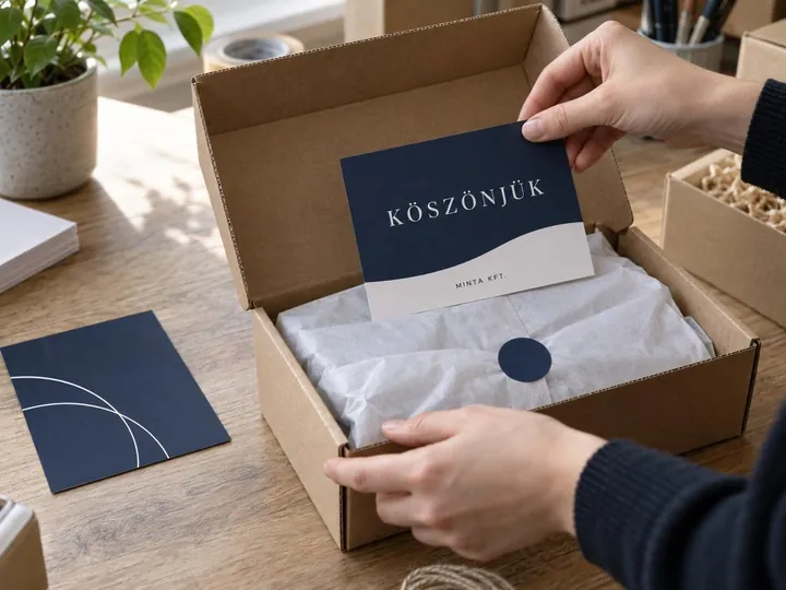 Köszönőkártya – látványterv