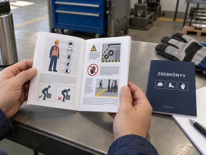 Munkavédelmi zsebkönyv – látványterv