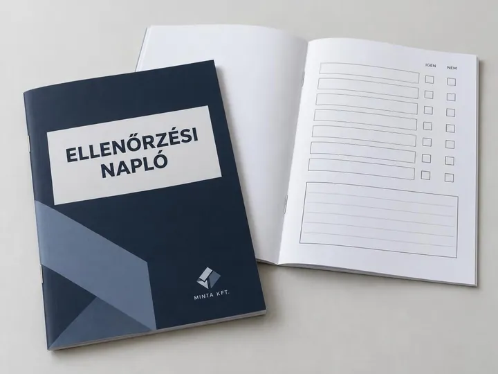 Saját ellenőrzési napló – látványterv