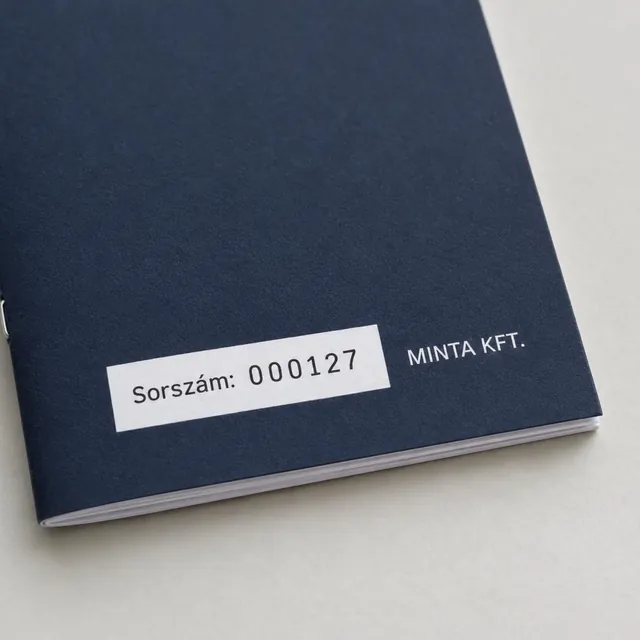Kérhető sorszám a borítón