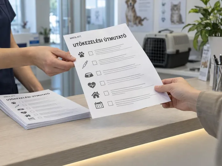 Utókezelési útmutató – látványterv